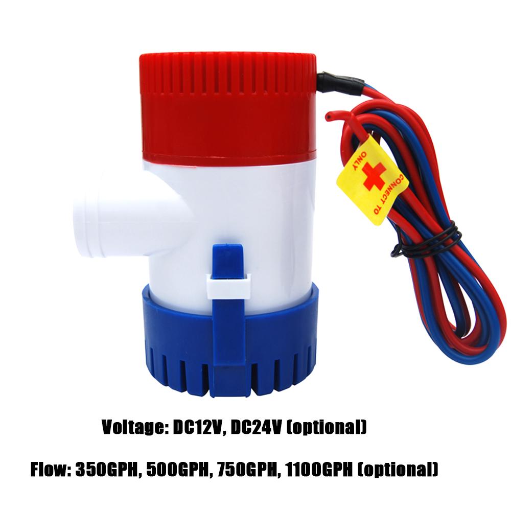Bilge Pump1100GPH 12V Electric Water Pump For Aquario Submersible Seaplane Motor Homes Houseboat Boats