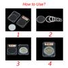 10Pcs Universal Coin Capsule Holder Storage Box Display Slab Case for 16mm 20mm 25mm 27mm 30mm 38mm 46mm Medal Coin Collection