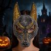 Wolf Head Shape Rhinestone Wolf Head Mask Masquerade Costume Mask  Halloween Parties