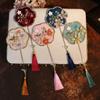 Bride Wedding Handheld Group Fan Handmade Chinese Vintage Flower Fan Pography Props Chinese Wedding Po Mini Group Fan