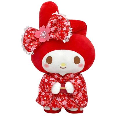 Nakajima Corporation Мягкая игрушка My Melody Sakura Kimono, средний красный 206176-25 H38 x W25 x D15 см