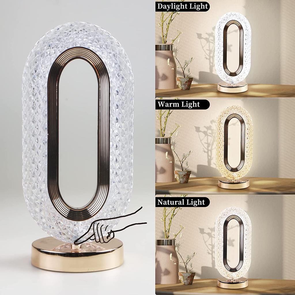 New Create a Luxurious and Relaxing Ambiance In Your Bedroom or Office with This Elegant Nordic Design Crystal LED Table Lamp Fe