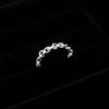New Arrivals Open Run Chain Open Ring Cutout Twist Ring Sterling Silver
