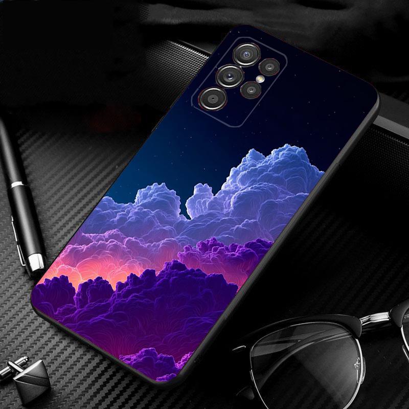 Чехол для телефона «Ночь с луной и звездами» для Samsung Galaxy S25 S24 S23 S22 S21 Ultra S24 S23 S22 S21 S25 Plus S24 S25 FE