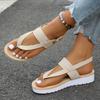 Women Summer New Flat Sandals Lightweight Non Slip Beach Shoes Woman Platform Buckle Strap Clip Toe Gladiator Sandalias Mujer