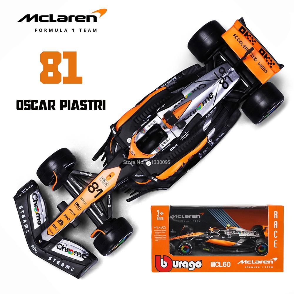 Ббураго 1:43 НОВЫЙ 2023 Команда Alpine F1 A523 №10 Пьер Гасли №31 Эстебан Окон Формула-1 Сплав Супер Игрушка Литая модель автомобиля