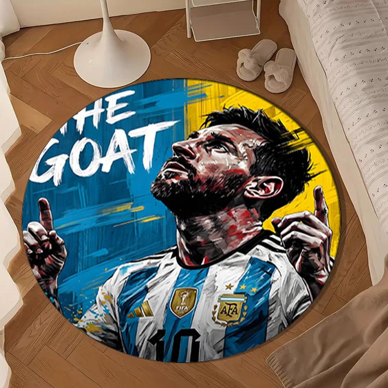 Goat Argentina Legend Mei-ssi Round mat Home Decor, Chair rug For livingroom,Bedroom, doormat home decor Birthday Gift Christmas Gifts