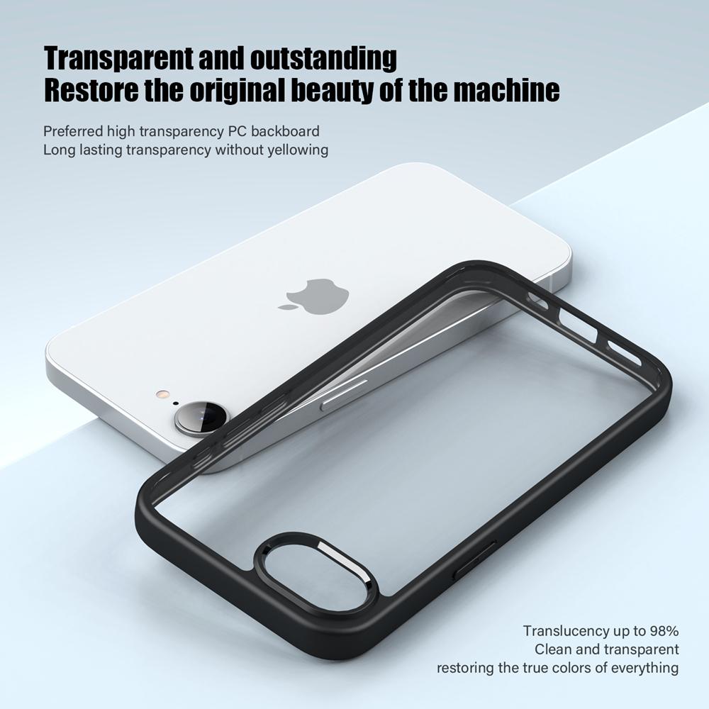 KEYSION Shockproof Clear Case for iPhone 16e Soft Silicone+PC HD Transparent Protection Phone Back Cover for iPhone 16e 2025