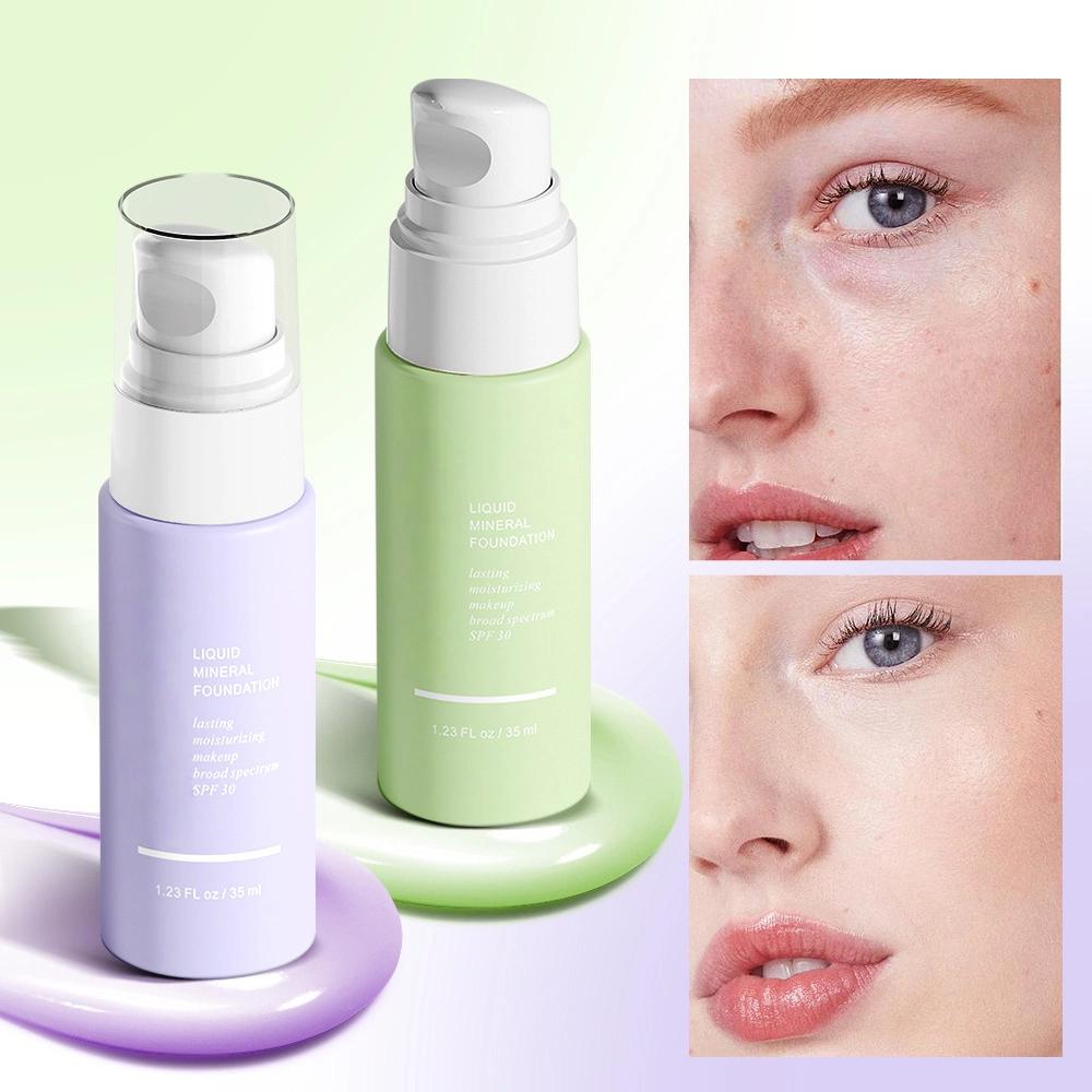 Clear and Isolated Plain Cream Two-in-One Makeup