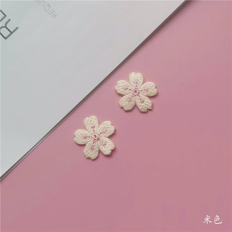 Цветные цветы, вышитые цветы в виде пятилепестков, наклейка на ткань, чехол для мобильного телефона, наклейка на ткань, вязаная нашивка из золотой нити, декоративная вышивка на шляпе