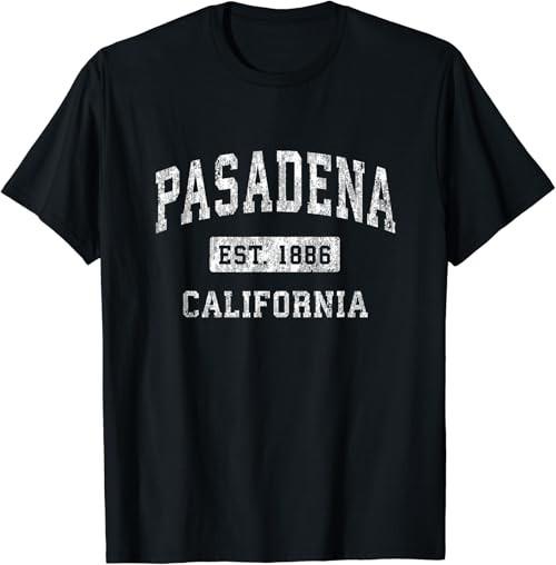Pasadena California CA Vintage Established Sports Design T-Shirt