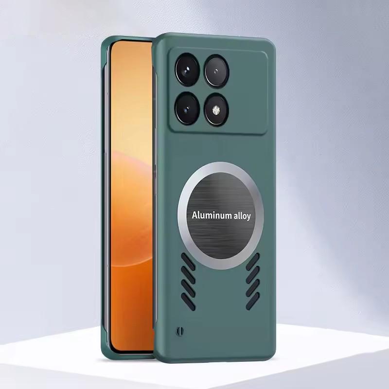 Безрамочный Магнитный Чехол для Телефона с Отводом Тепла для XIAOMI 17T Pro 15 15T 14 14T 13 13T 12 11 Pro Max Lite Ultra Ударопрочный Чехол