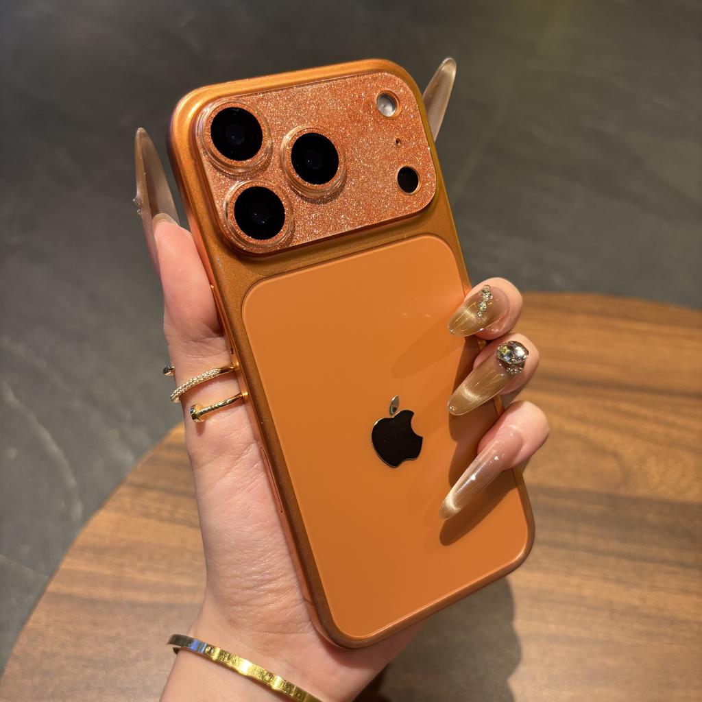 Акриловая защитная пленка для камеры для iPhone 17 ProMax 17Pro 17 16 15 ProMax Задняя крышка объектива с блестками в виде звезд Защитный колпачок Пленка для объектива