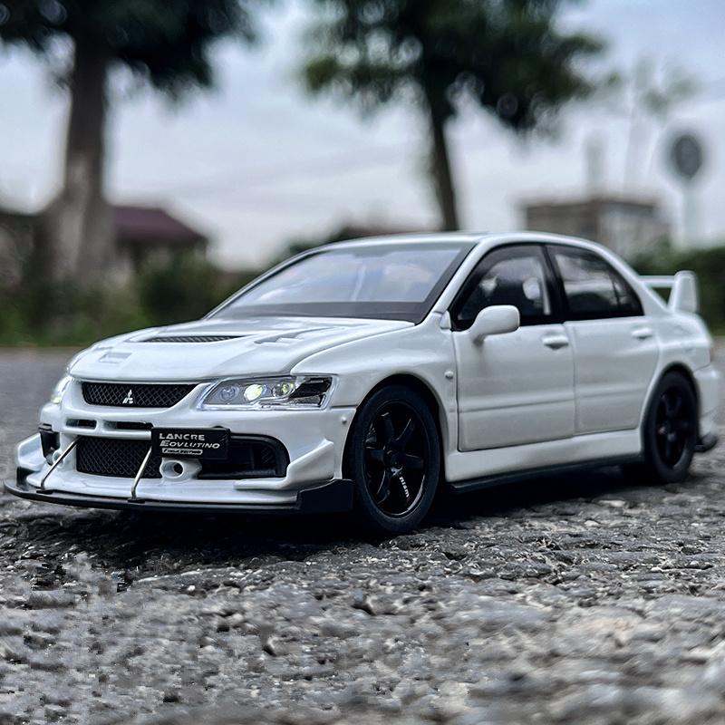 1/32 масштаб Mitsubishi Lancer Evolution EVO IX 9 сплав модель спортивного автомобиля литой металл гоночный автомобиль модель автомобиля звук свет детская игрушка подарок