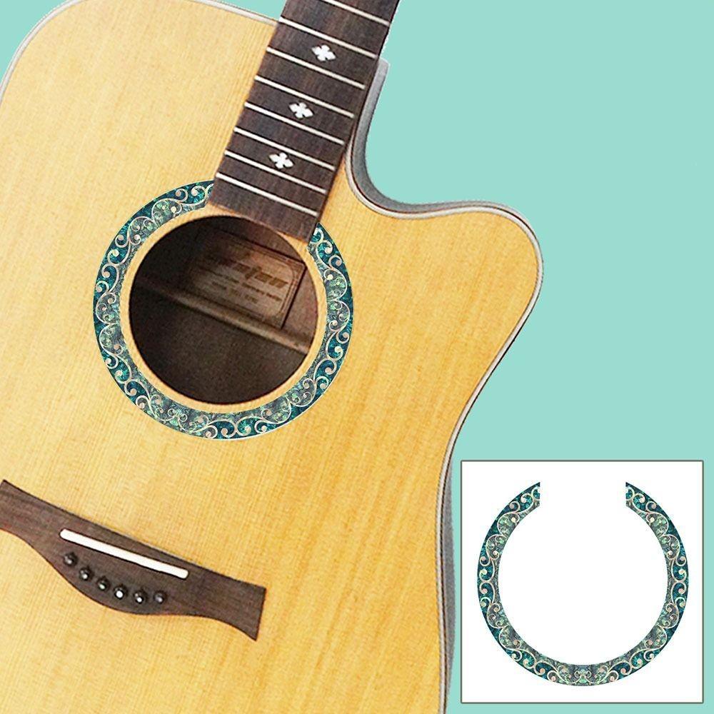 ПВХ наклейка на резонаторное отверстие, принадлежности для музыкальных инструментов, гитарные аксессуары, наклейка для фолк-гитары, гитара