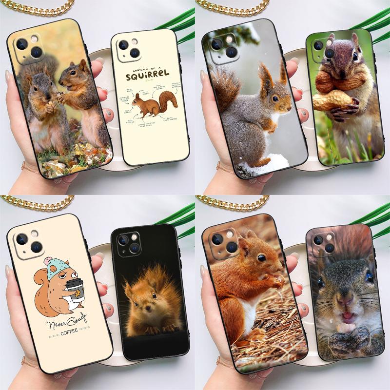 Squirrel Cute Animals For Realme C67 C75 C71 C55 C53 C61 C33 C63 C51 10 11 12 13 14 15 Pro Plus C65 GT7 Pro Case