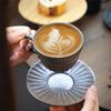 Japanese Retro Ceramic Cup Espresso Cup Saucer Set Afternoon Tea Coarse Pottery Small Capacity Coffee Cup