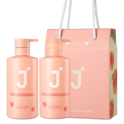 J.Sup Silk Keratin Protein Shampoo Peach Edition + Подарочный набор для ухода, 1 набор