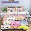 3pcs Kpop Team2 Cover Set - Personalized Name, HD Printed Bedding with 1 Cover and 2 Pillowcases - Perfect for Home Decor, Easy Care