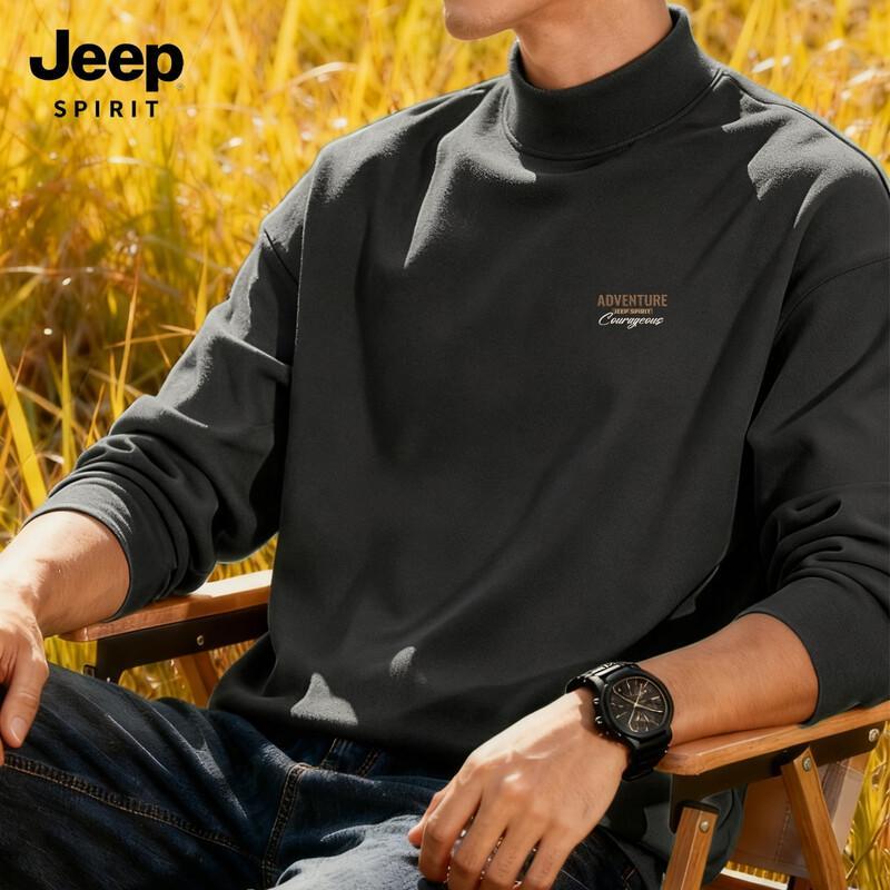 Мужская термофутболка с длинным рукавом и воротником-стойкой JEEP SPIRIT