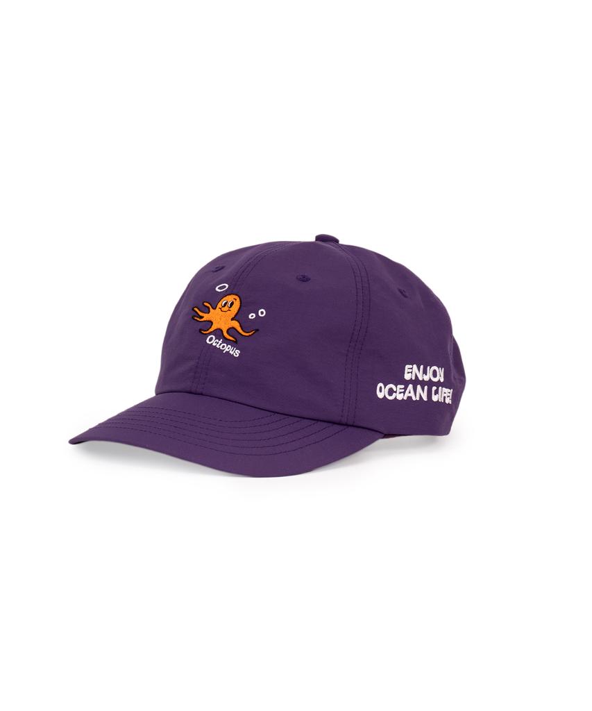 Кепка BIGWAVE COLLECTIVE из нейлона с изображением осьминога (Нежный Фиолетовый)