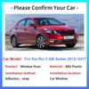 Для Kia Rio 3 QB Sedan 2012~2017 автомобильный козырек на окно вентиляционные отверстия дымовые чехлы солнцезащитный козырек от дождя дефлектор тент укрытие внешние аксессуары