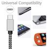 Кабель USB Type C 2.4A Быстрая зарядка Зарядное устройство Провод Плетеный нейлон Кабель для передачи данных Зарядное устройство для мобильного телефона Для Huawei Samsung USB C