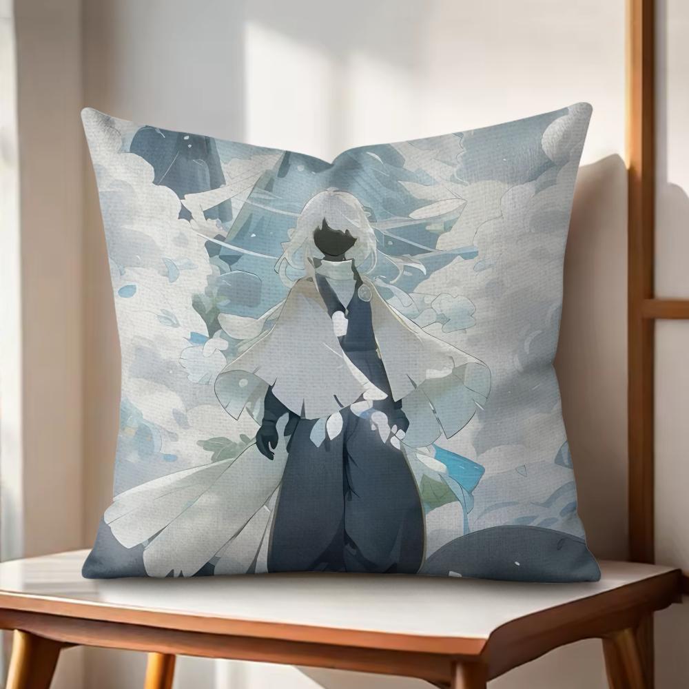 Game Sky ChilDRen of the LLight Cushion Cover Natural Linen Organic Fabric DoubleSided Printing Couch Pillow Covers Home Decor