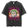 Lesbians Eat What Vintage Washed T Shirts Unisex Casual Cotton Retro Short Sleeve Tshirts Men Women Cute Funny Cat Meme Tshirt