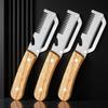 2PC Set Kitchen Peeler Stainless Steel Vegetable Peeler Wooden Handle For Peeling And Slicing Fruits And Vegetables Kitchen Tool 4