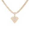Iced Out кулон ожерелье с 4 мм цирконом теннисная цепочка Iced Out блестящая цепочка со стразами для мужчин colar masculino