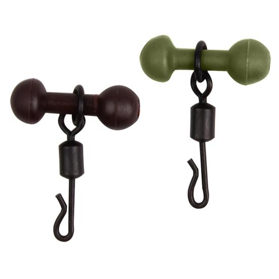 10 шт./набор Чод-бидс Роликовые вертлюжки быстрой смены Оснастка для ловли карпа методом Хели