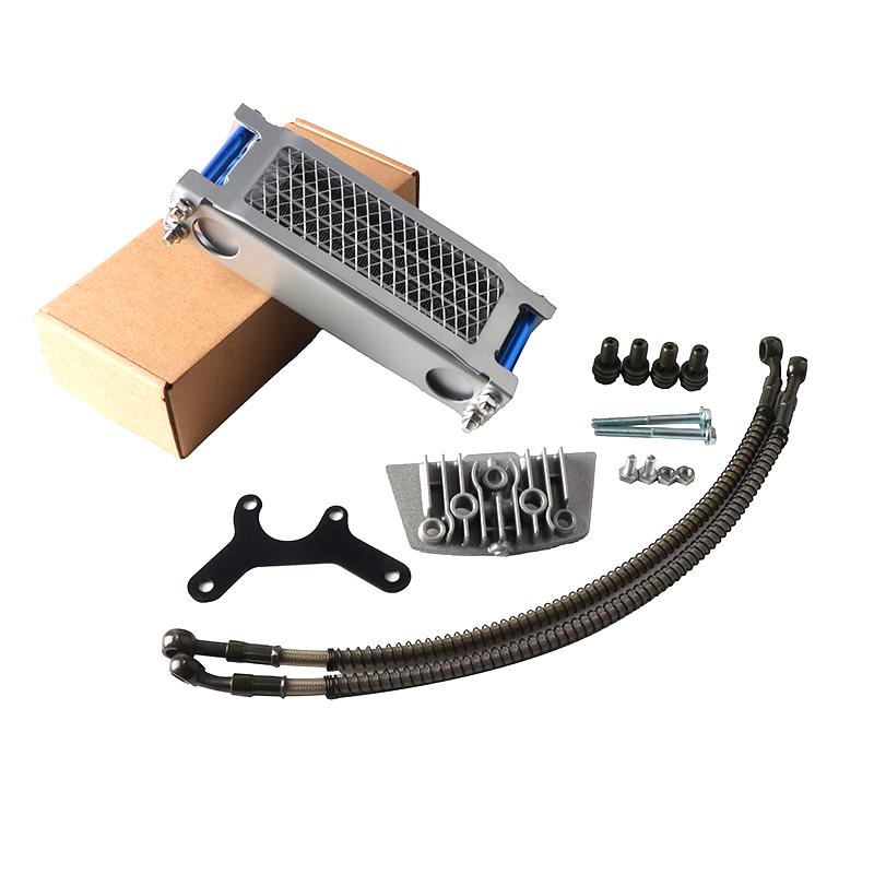 Oil Cooler Motorcycle Oil Radiator Kit Engine Cooling Universal For 50 110 125 140cc Motocross Dirt Pit Bike ATV Enduro Parts