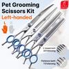 Fenice Professional 7.0/7.5/8 дюймов Сталь JP440C Ножницы для левой руки Синий бриллиант Двойной хвост Набор ножниц для ногтей для стрижки домашних собак
