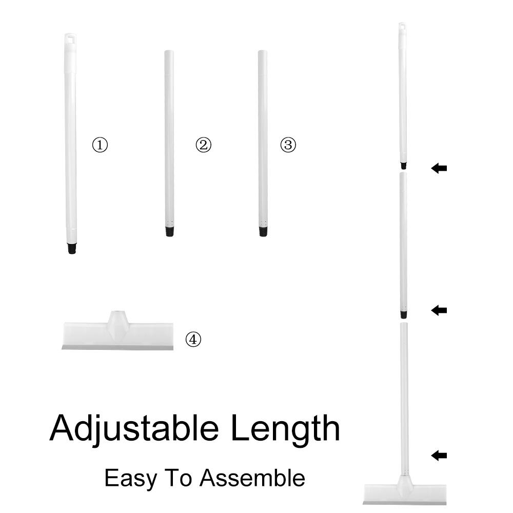 Щетка для ковров для чистки плитки, коврового покрытия в помещении, 2 в 1, регулируемая щетка для мытья пола с длинной ручкой, резиновый скребок, инструменты для уборки ванной комнаты