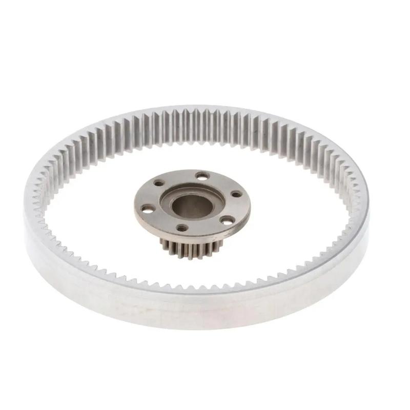 Electric Vehicle Motor Gear Ring Metal Pinions 90 Tooth Outer Diameter 124mm for Bafang Motor 36 Teeths Gears and 88mm Clutch