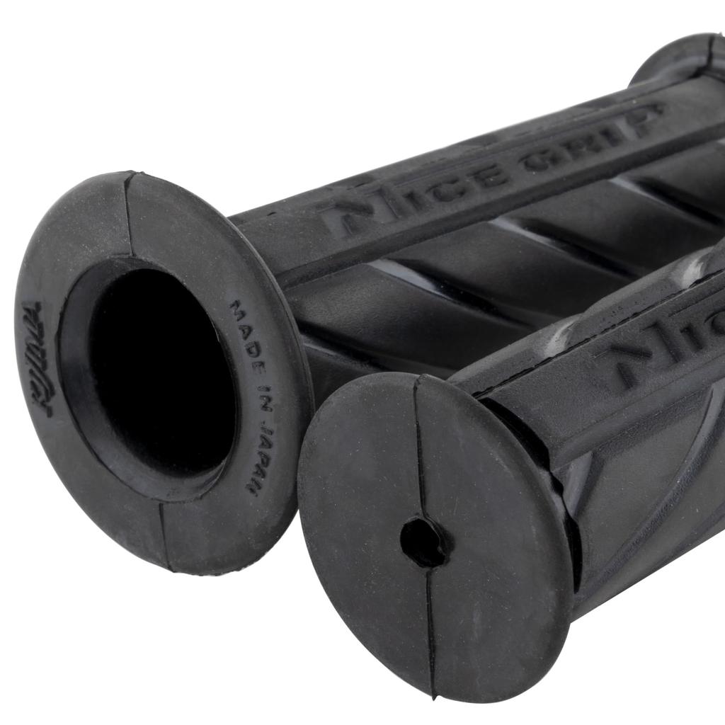 Kijima 201-6732 Мотоциклетная рукоятка, NICE Neo Mini, Непрокалываемый тип, Черный, 4,3 x 0,9 дюйма (110 x 22,2 мм), Мопед, Скутер