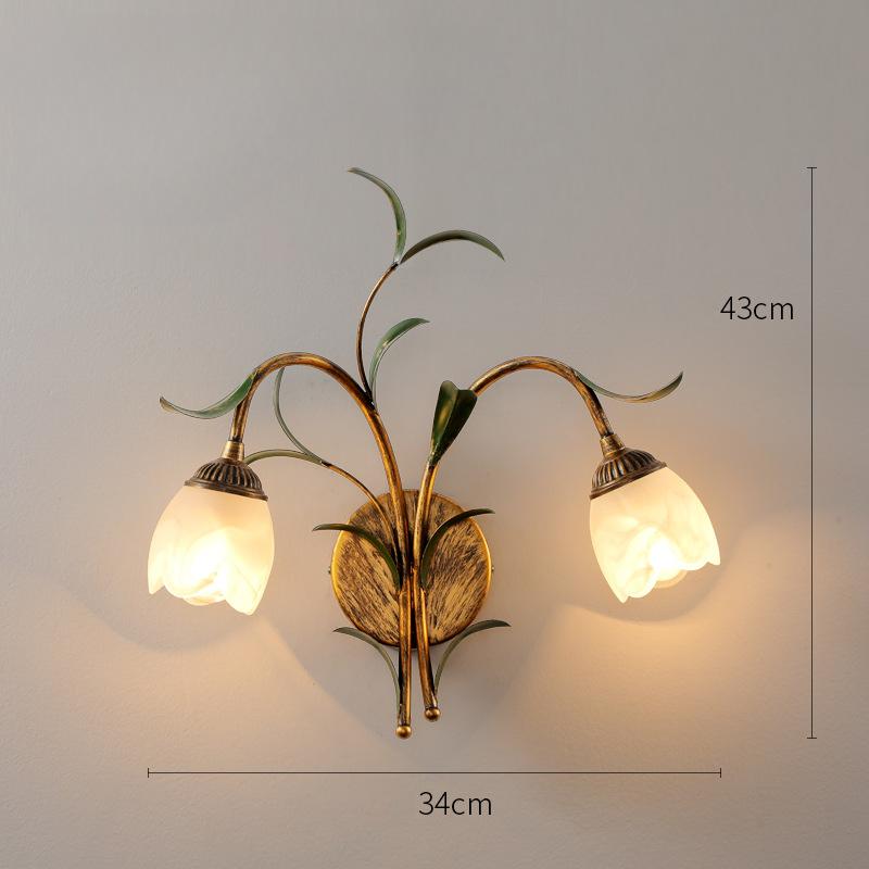 Настенный светильник с цветочным дизайном, креативные настенные светильники для гостиной, внутренние бра, декоративное освещение