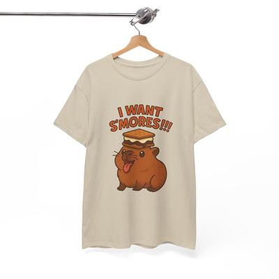 S'mores Cartoon Tee, Funny Animal Lovers Shirt