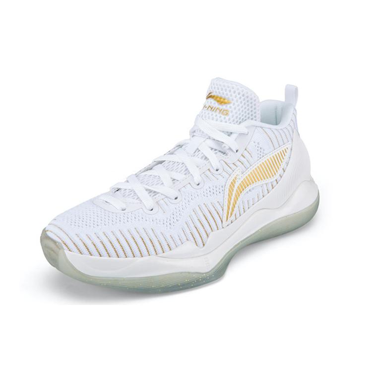 Баскетбольные кроссовки Li Ning YuShuai 11 Мужские Низкие Белый/Золотой ABAM107-W