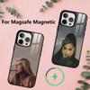Чехол для телефона Ariana Grande для iPhone17,16,15,14,13,12,11 Plus,Pro Магнитный Для Magsafe Беспроводной Зарядки