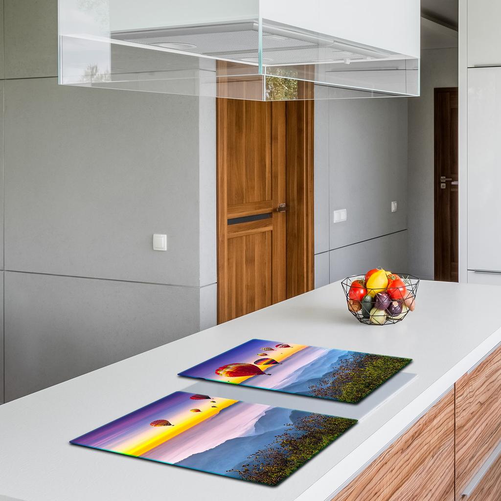 2x GLASS PROTECTIVE PLATE FOR STOVE 40x52 BALLOON