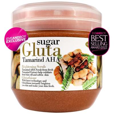 SUGAR GLUTA - Скраб для тела Тамаринд AHA, Сливочная Гармония, Осветление глутатиона, 700 г.