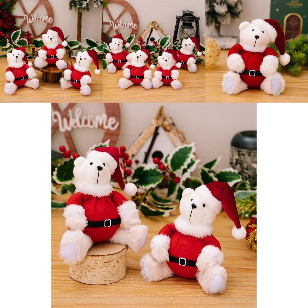 Charming Christmas Plush Bear Decoration Perfect For Holiday Kids Toys And Gifts