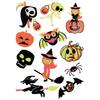 Fluorescent Halloween Stickers 4 To 7 Cm 11 Pieces