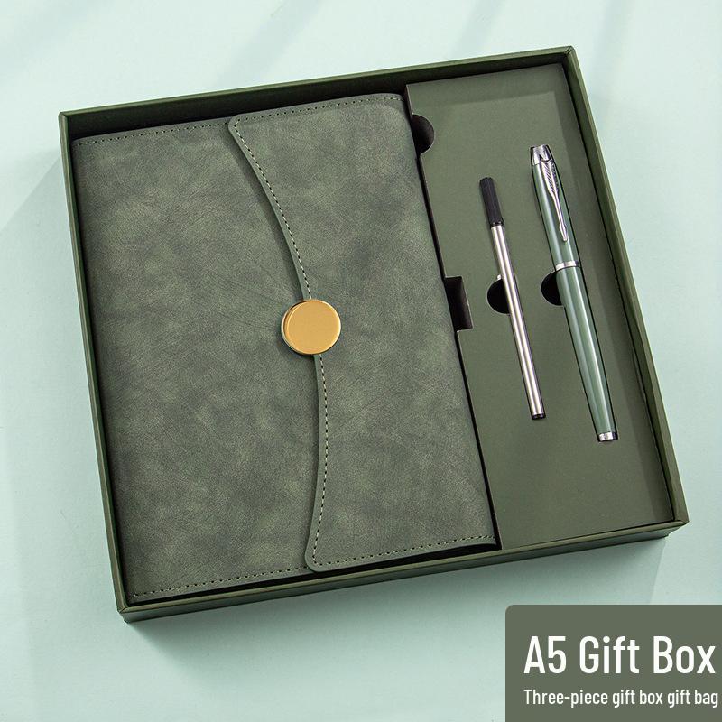 A5 Tri-fold Business Notebook Gift Box Set - Premium Company & School Gift with Logo