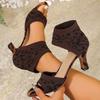 Модные женские сандалии Летние роскошные дизайнерские сандалии на высоком каблуке Сексуальные модные дышащие туфли на высоком каблуке для женщин Sandalias De Mujer