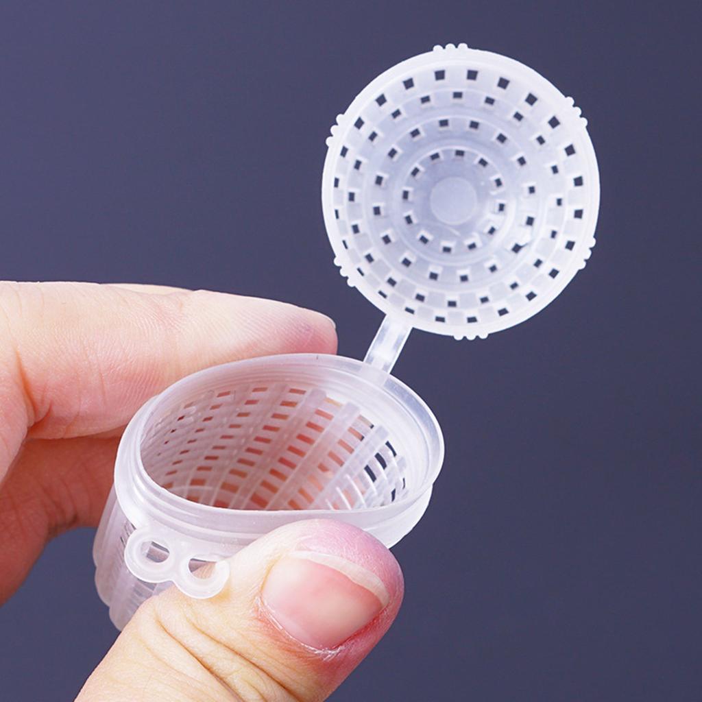 5 шт. рыболовные приманки клетка для рыбных приманок кормушка для корзина держатель пластиковое ведро для приманок плавание кормушка для корзина рыболовный инструмент прочный