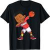 Dabbing Black Boy Basketball Player African American Bball T-Shirt