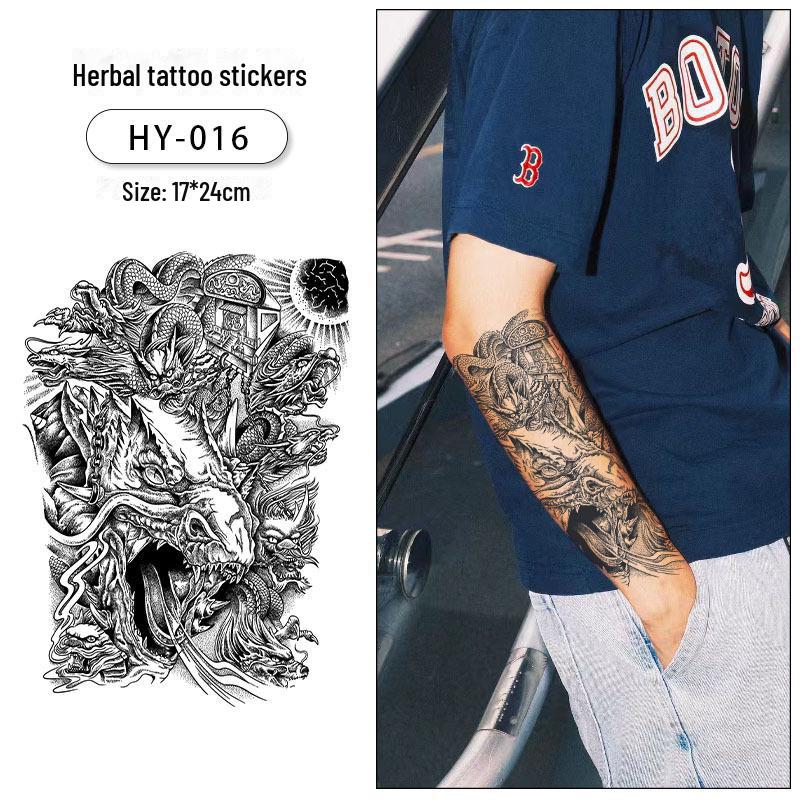 Водостойкие, долговечные наклейки-татуировки с изображением травяных цветов для мужчин и женщин — полуперманентные, неотражающие татуировки на руки и ноги